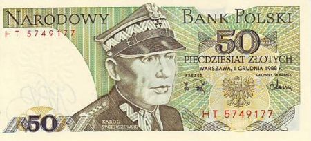 Pologne 50 Zlotych Karol Swierczewski