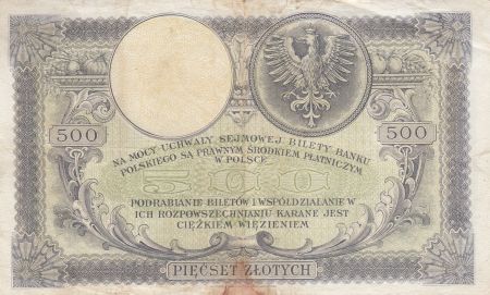 Pologne 500 Zlotych - T. Kosciuszko - Aigle couronné - 28-02-1919 - Série S.A.5859599