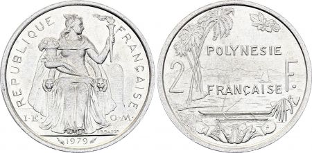 Polynésie Fr. 2 Francs - Liberté - Paysage - 1979