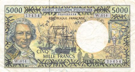 Polynésie Fr. 5000 Francs - Territoires français du Pacifique  - Bougainville - 2010-2012