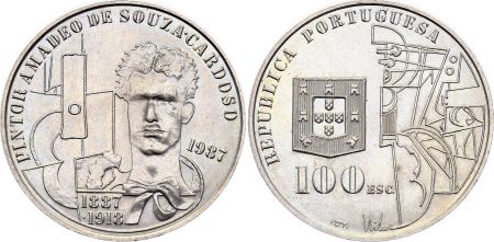 Portugal 100 Escudos - Amadeo de Souza Cardoso - 1989