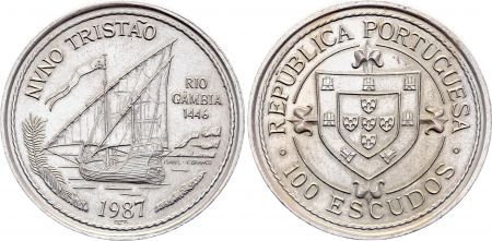 Portugal 100 Escudos - Nuno Tristao - 1987