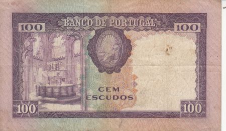 Portugal 100 Escudos - Pedro Nunes - 19-09-1961 - Série BTG