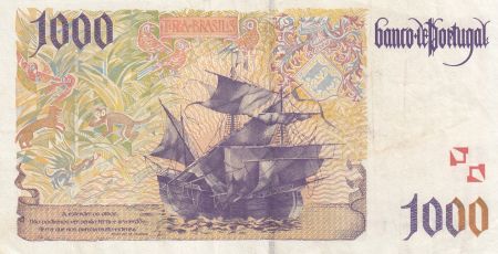 Portugal 1000 Escudos - Pedro Alvares Cabral - Bateau - 12-03-1998 - Série B