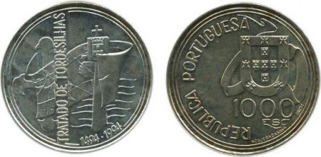 Portugal 1000 Escudos - Traité de Tordesilhas - 1994