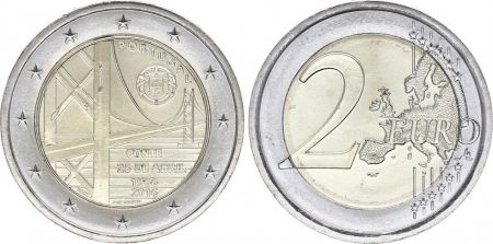 Portugal 2 Euro Pont du 25 avril - 2016