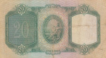 Portugal 20 Escudos - Antonio luiz de Menezes - Série YGC - 1959