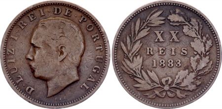 Portugal 20 Reis Louis 1er - 1883