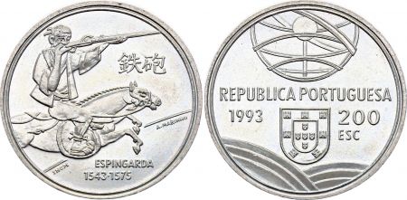 Portugal 200 Escudos - Cavalier Japonais - 1993