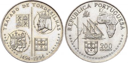 Portugal 200 Escudos - Traité de Tordesillas - 1994