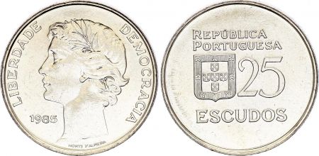 Portugal 25 Escudos - République - 1985