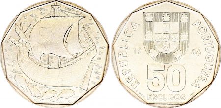 Portugal 50 Escudos - Navire - 1986