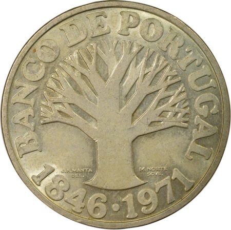 Portugal 50 Escudos Argent, Banque du Portugal - 1971