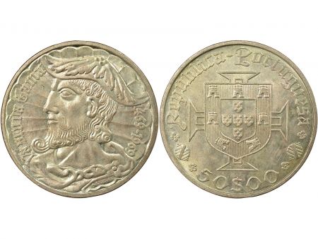 Portugal 50 Escudos Argent, Vasco de Gama - 1969