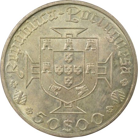 Portugal 50 Escudos Argent, Vasco de Gama - 1969