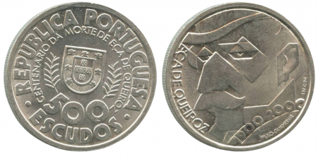 Portugal 500 Escudos - Eça de Queiroz - 2000