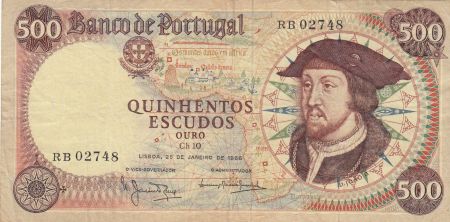 Portugal 500 Escudos D. Joao II - 25.01.1966