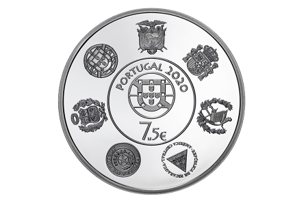 Portugal 7 5 EUROS ARGENT BE PORTUGAL 2020 - Trains Historiques