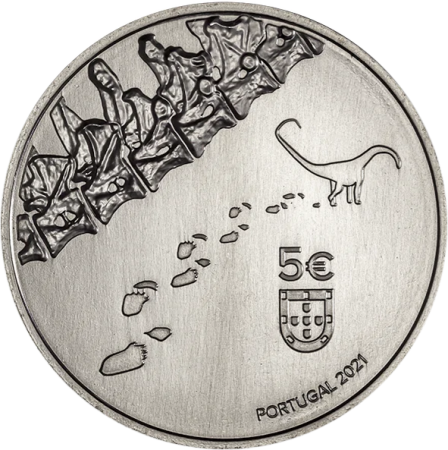 Portugal Dinheirosaurus Lourinhanensis - 5 euros UNC 2021