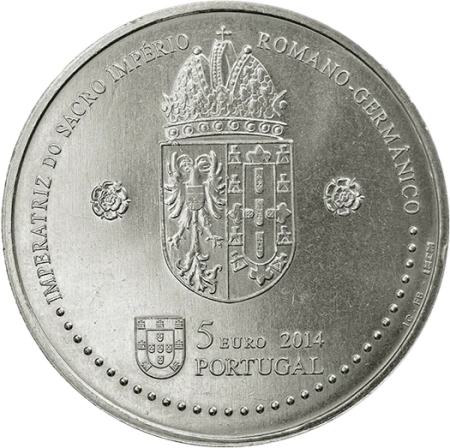 Portugal Eléonore du Portugal - 5 euros UNC 2014