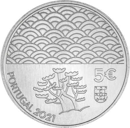 Portugal L\'art de la laque - Portugal et Japon - 5 euros UNC 2016