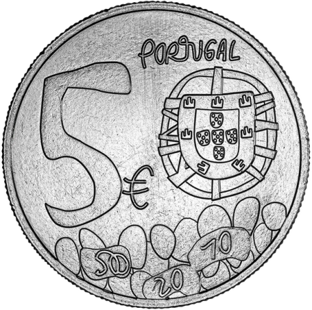 Portugal O Conhecimento (les connaissances) - 5 EUROS 2024