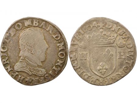 Principauté de Dombes Henri II - Teston Argent, Type 2 - 1604 Trévoux