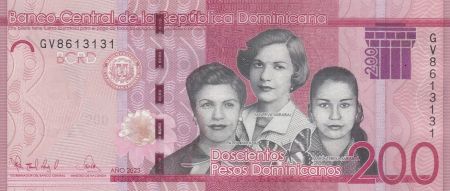 République dominicaine 200 Pesos - Héroïnes de la nation - 2023 (2024) - Série GV