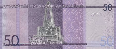 République dominicaine 50 Pesos Oro - Basilique et Cathédrale - 2023 (2024) - Série QY