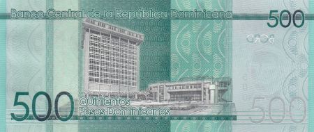 République dominicaine 500 Pesos - Héros de la nation - 2023 (2024) - Série LH