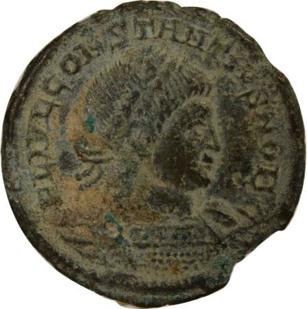 Rome Empire Constance II - Nummus, Soldats, deux étendards - 332 / 333 Trèves