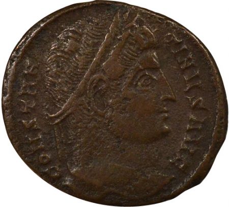 Rome Empire Constantin I - Nummus, Porte de Camp - 325 Ticinum