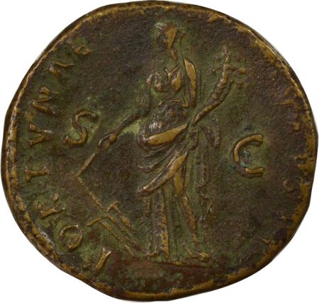 Rome Empire Domitien - Dupondius Fortuna - 90 Rome