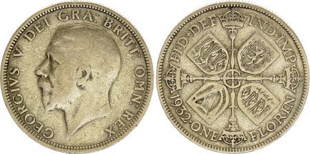 Royaume-Uni 1 Florin - George V - 1932 Argent