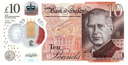 Royaume-Uni 10 Pounds - Charles III - Sir Winston Churchill - Palais de Westminster - Polymer - 2023 (2024)