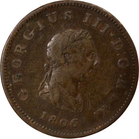 Royaume-Uni George III - 1/2 Penny - 1806 Soho