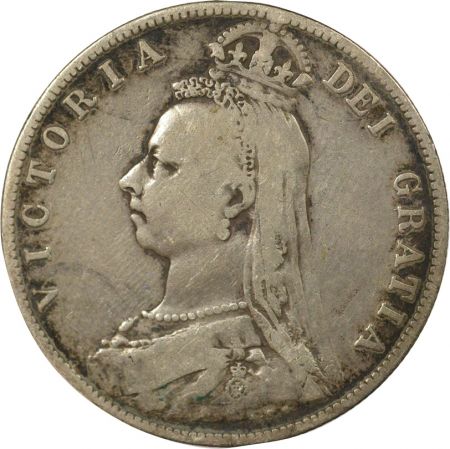 Royaume-Uni Victoria - Couronne Argent, Effigie du Jubilé - 1889