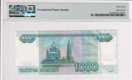 Russie 1000 Roubles - Statue - Ville - 1997/2010 - Lettre A