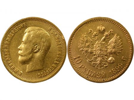 Russie Nicolas II - 10 Roubles Or - 1899 St Pétersbourg 