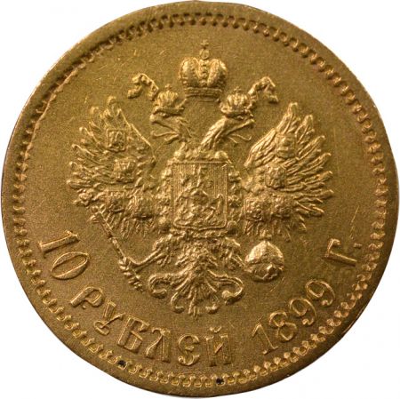 Russie Nicolas II - 10 Roubles Or - 1899 St Pétersbourg 