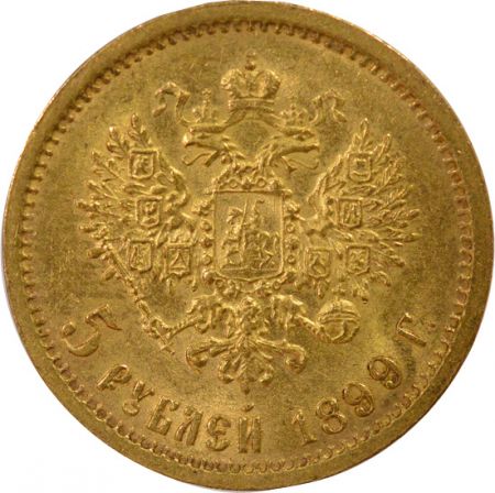 Russie Nicolas II - 5 Roubles Or - 1899 St Pétersbourg 