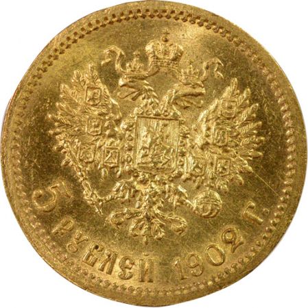 Russie Nicolas II - 5 Roubles Or - 1902 St Pétersbourg