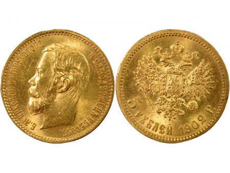 Russie Nicolas II - 5 Roubles Or - 1902 St Pétersbourg