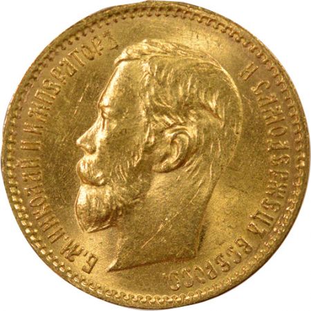 Russie Nicolas II - 5 Roubles Or - 1902 St Pétersbourg