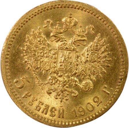 Russie Nicolas II - 5 Roubles Or - 1902 St Pétersbourg