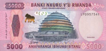 Rwanda 5000 Francs Monument - Artisanat - 2024