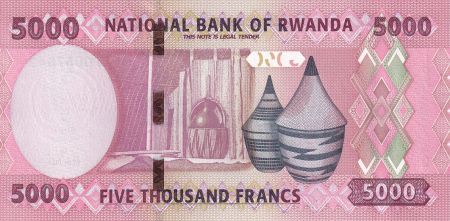 Rwanda 5000 Francs Monument - Artisanat - 2024