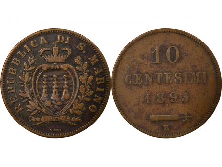 Saint-Marin 10 Centesimi - 1893 R Rome