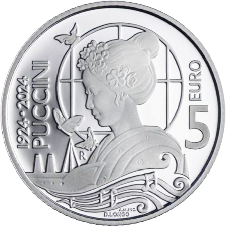 Saint-Marin 100 ans de la mort de Puccini - 5 Euros Argent 2024