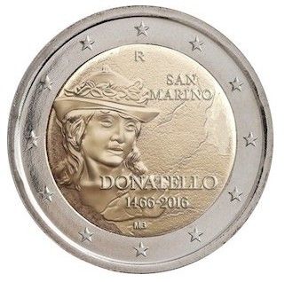 Saint-Marin 2 Euro Donatello - 2016 Coincard